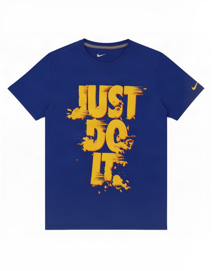Nike Camiseta con gráfico de corte atlético para hombre Azul medio