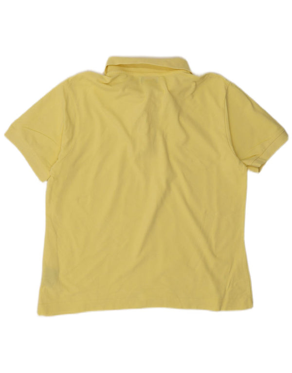 KAPPA Polo Mujer UK 40 XL Algodón Amarillo