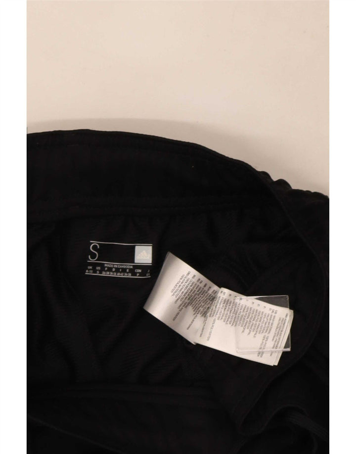 Adidas Pantalones de chándal para mujer UK 8/10 Small Negro Poliéster