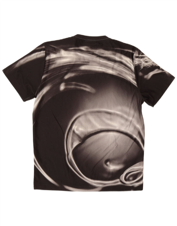 AUSTRALIAN L'ALPINA Camiseta con estampado abstracto para hombre IT 46 Small Black