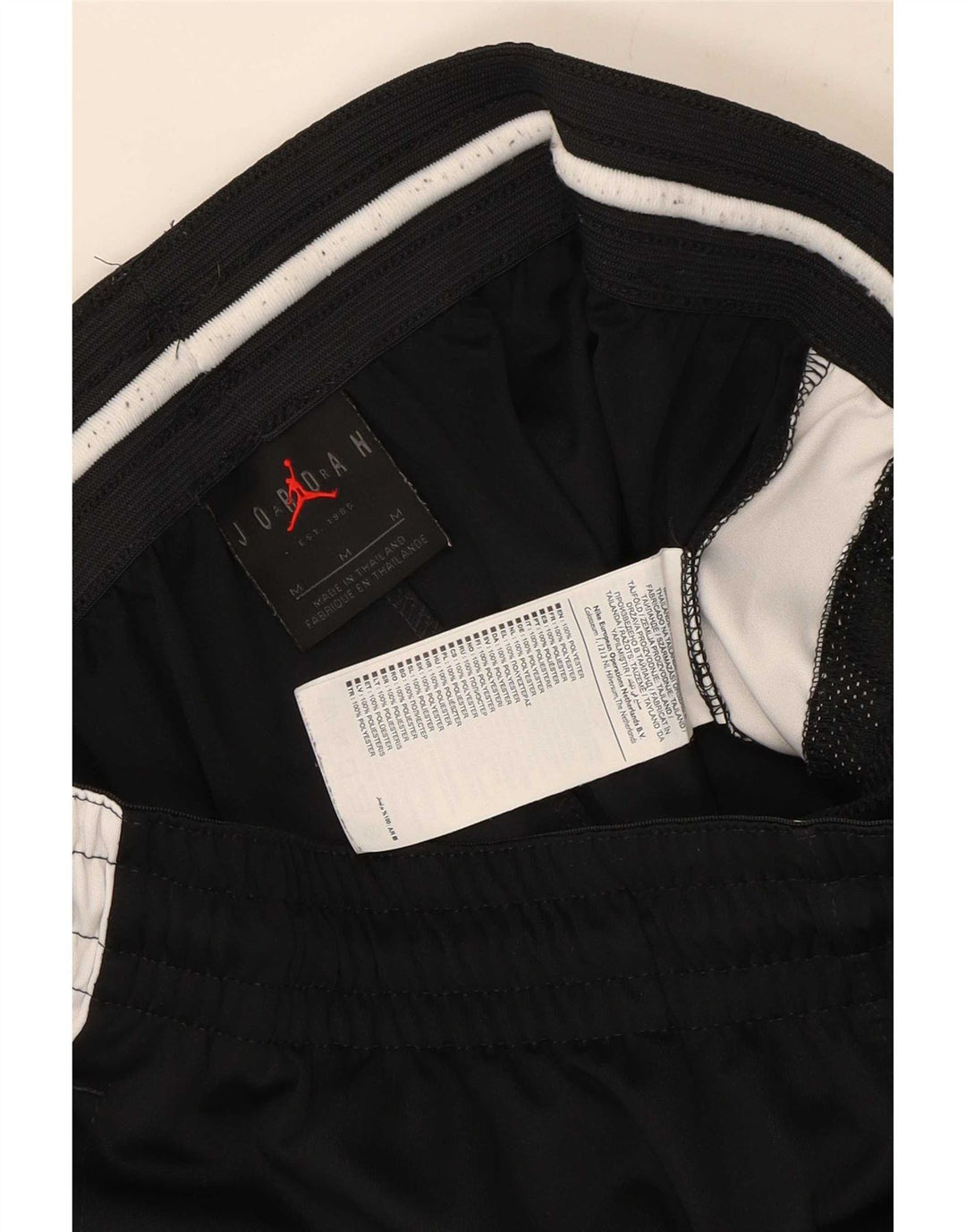 Jordan Shorts deportivos Dri Fit para hombre Poliéster color block mediano negro