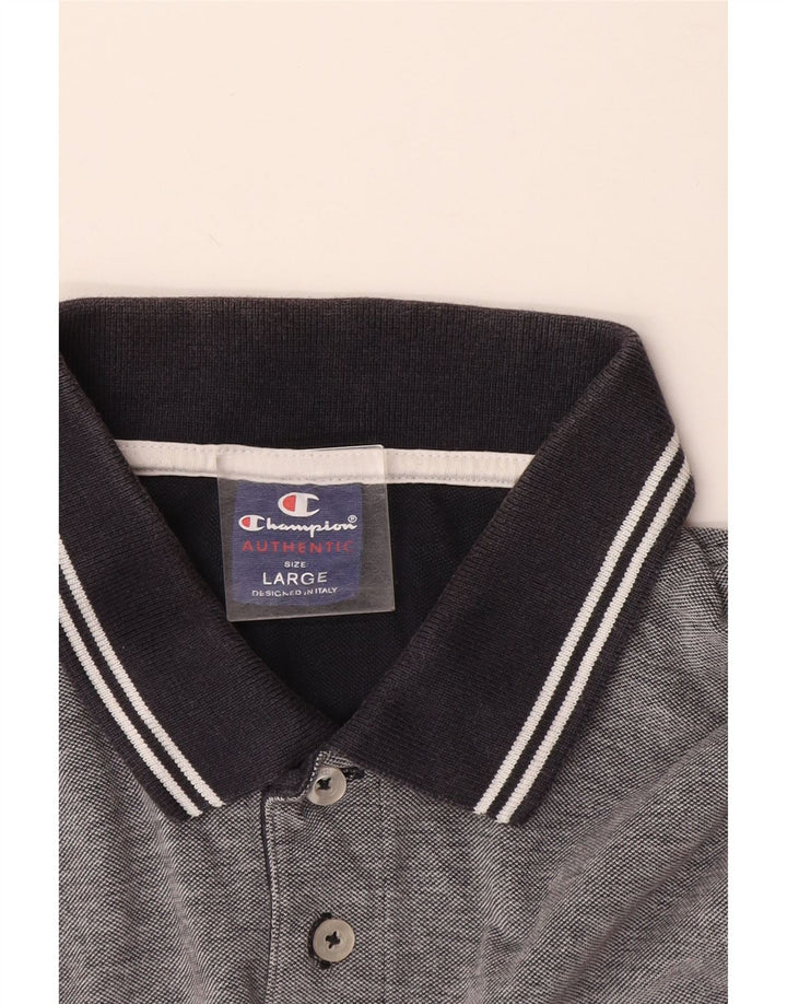 Champion Polo Para Hombre Grande Gris