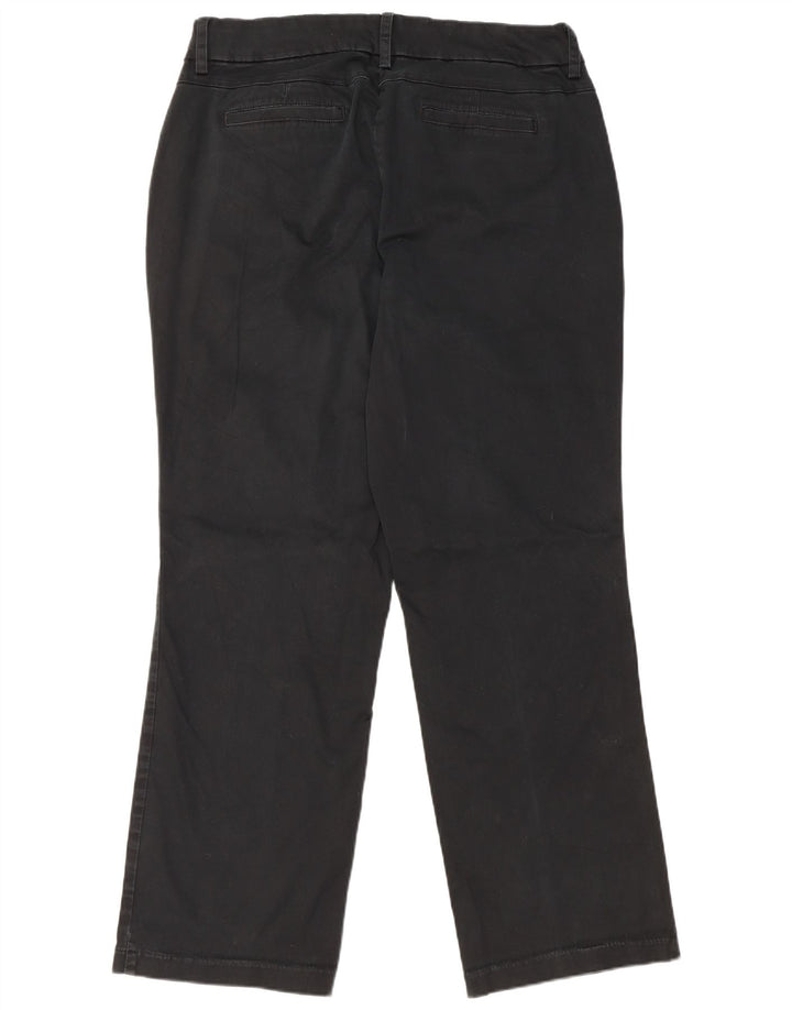 LEE Pantalones casuales rectos con ajuste curvado para mujer US 16 2XL W36 L31 Negro