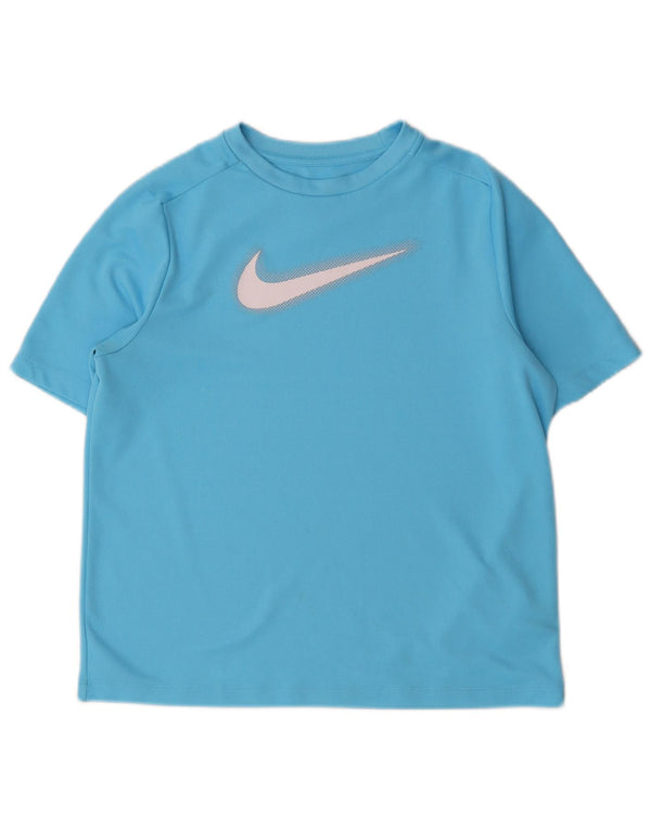 Nike Camiseta Dri Fit Graphic para niños 13-14 años XL Azul Poliéster