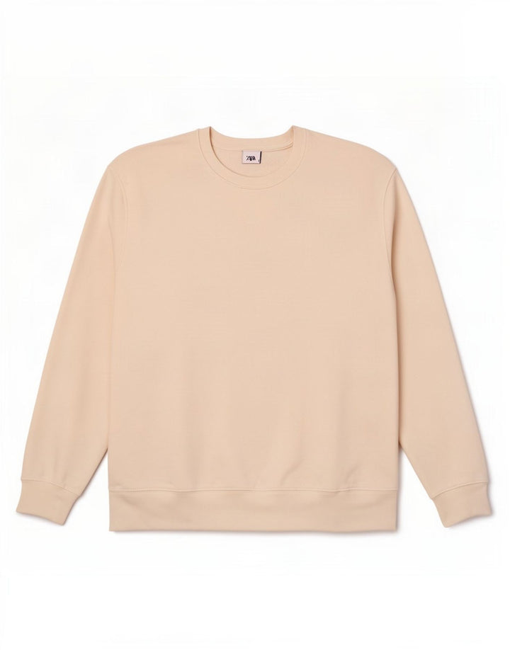 Zara Mens Sweatshirt Jumper Large White