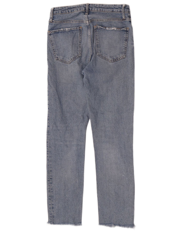 Zara Vaqueros Rectos Mujer EU 36 XS W26 L27 Azul