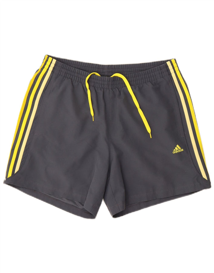 Adidas Mens Climalite Sport Shorts Grande Gris Poliéster