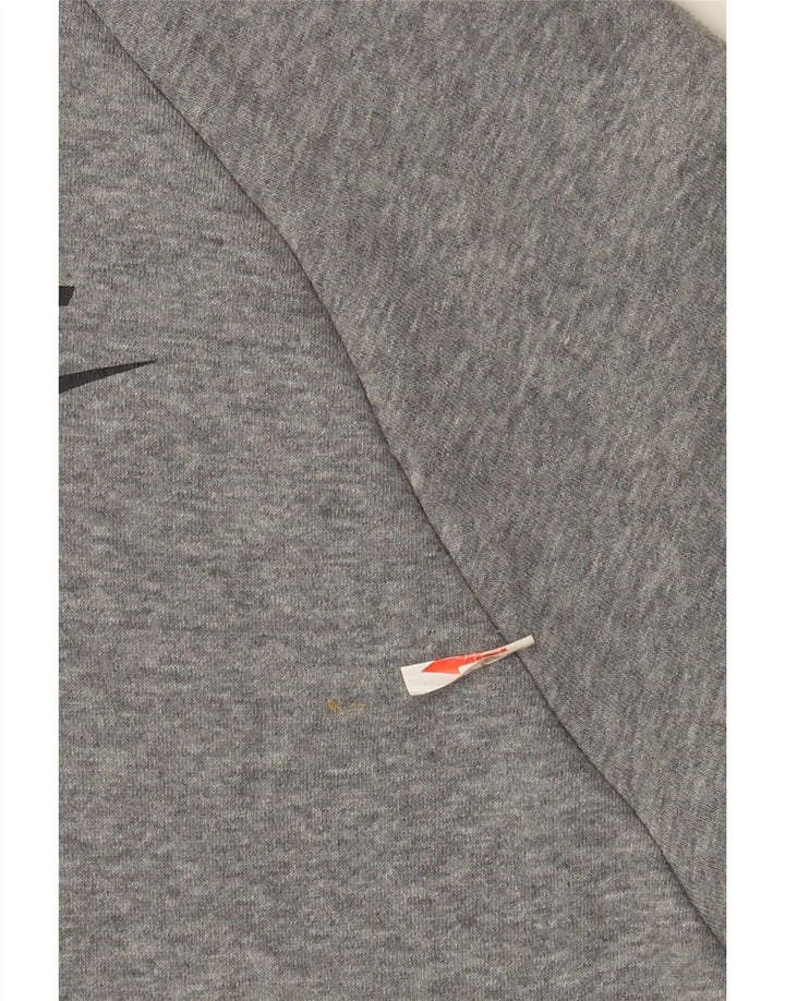 Nike - Sudadera con capucha y cremallera para hombre, talla grande, algodón moteado gris