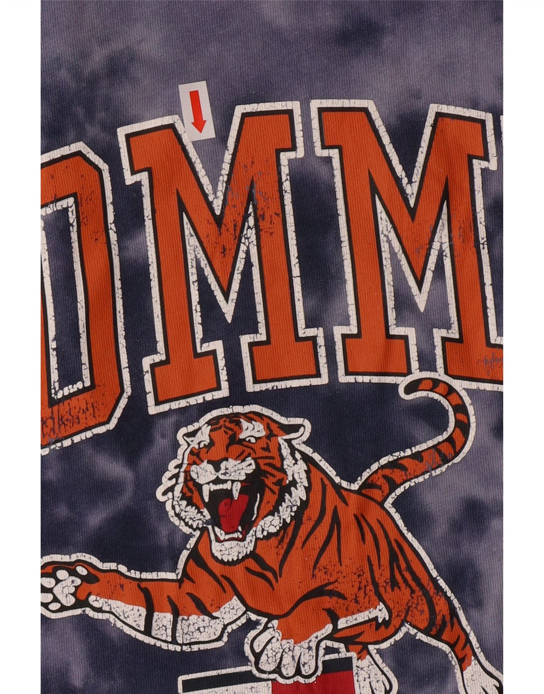 TOMMY HILFIGER Camiseta gráfica para hombre Top grande de algodón teñido anudado azul