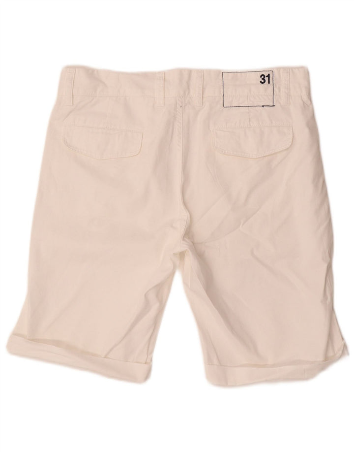 Pantalones cortos chinos Sun68 para mujer W31 Blanco mediano