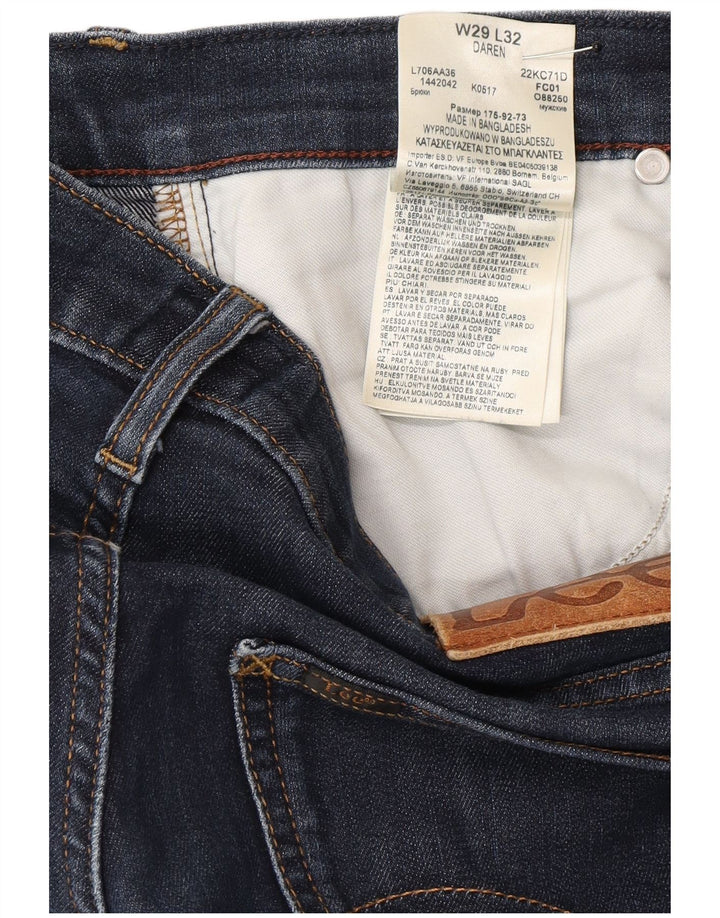 Vaqueros Lee Daren Slim para Hombre W29 L32 Algodón Azul Marino