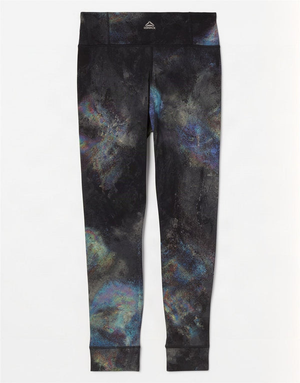 Reebok Leggings con patrón abstracto para mujer UK 8/10 Small Multicolor Sports