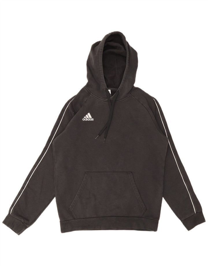 ADIDAS Hombre Sudadera con capucha Jumper Medium Negro Algodón