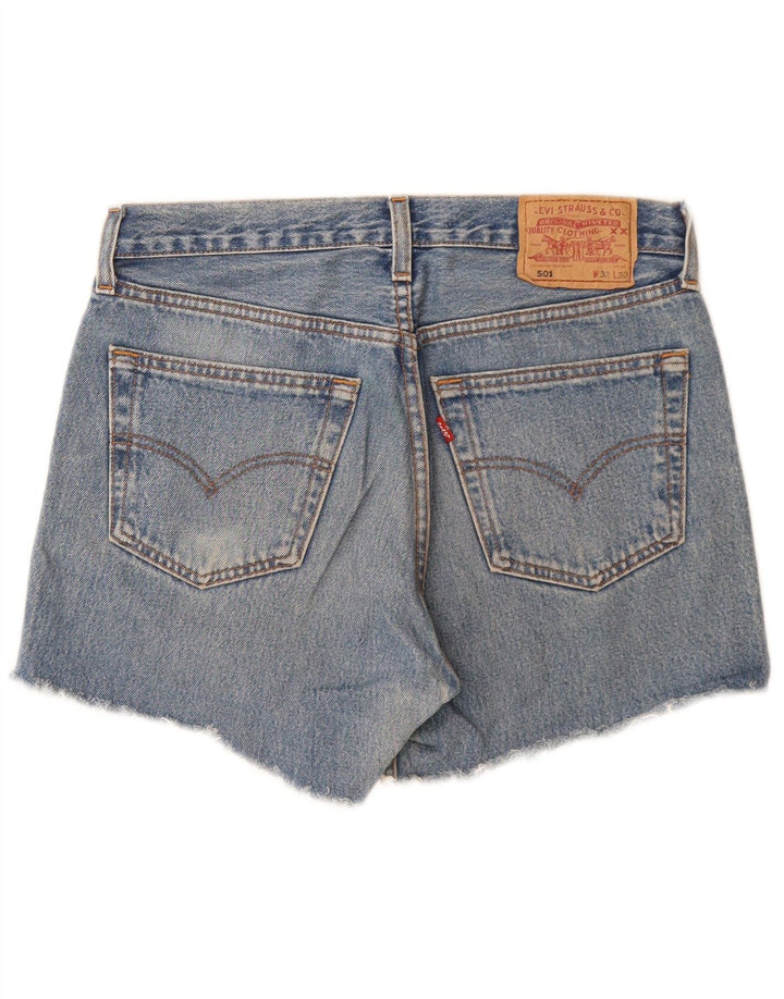 Levi's Mujer 501 Shorts De Mezclilla W32 Grande Azul