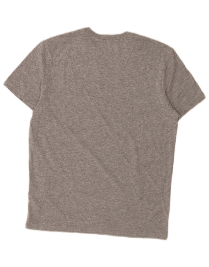 HURLEY Camiseta gráfica para niños 12-13 años Grande Gris Moteado de algodón