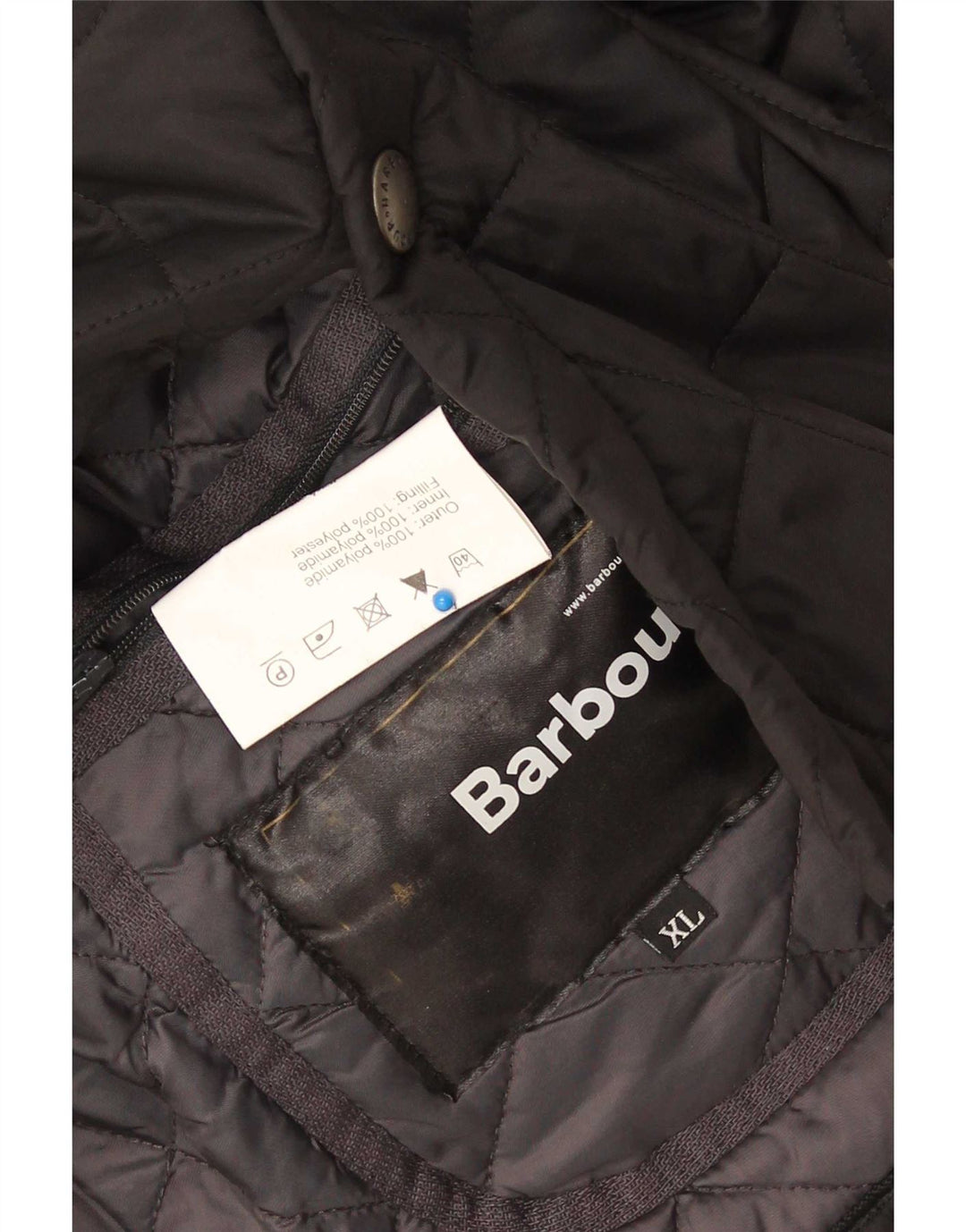 Abrigo acolchado Barbour para hombre UK 44 XL Poliamida negra