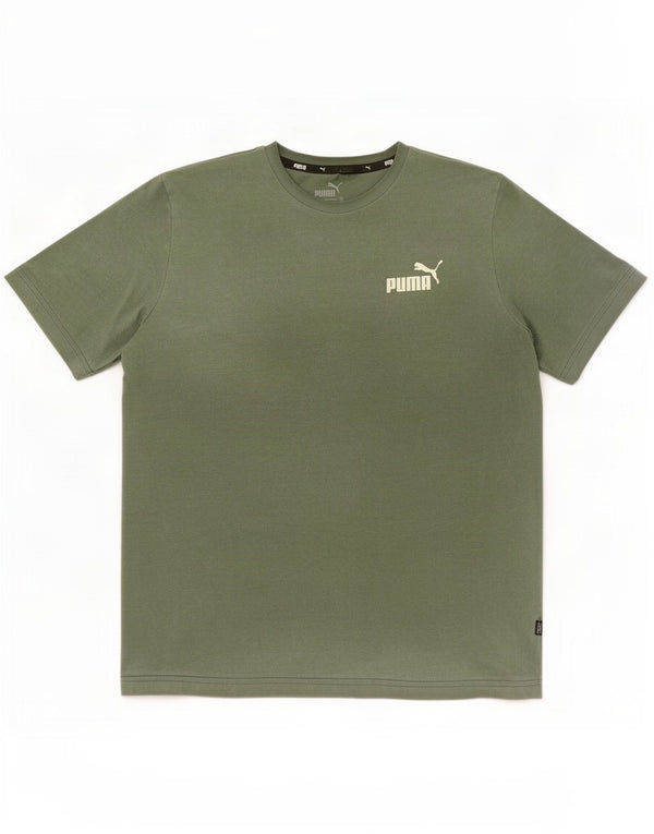 Puma Camiseta para mujer Top UK 14 Medium Khaki Cotton