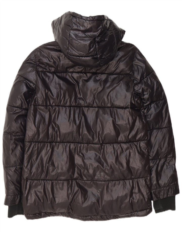 Michael Kors Chaqueta acolchada con capucha para hombre UK 38 Mediana Negro Poliéster