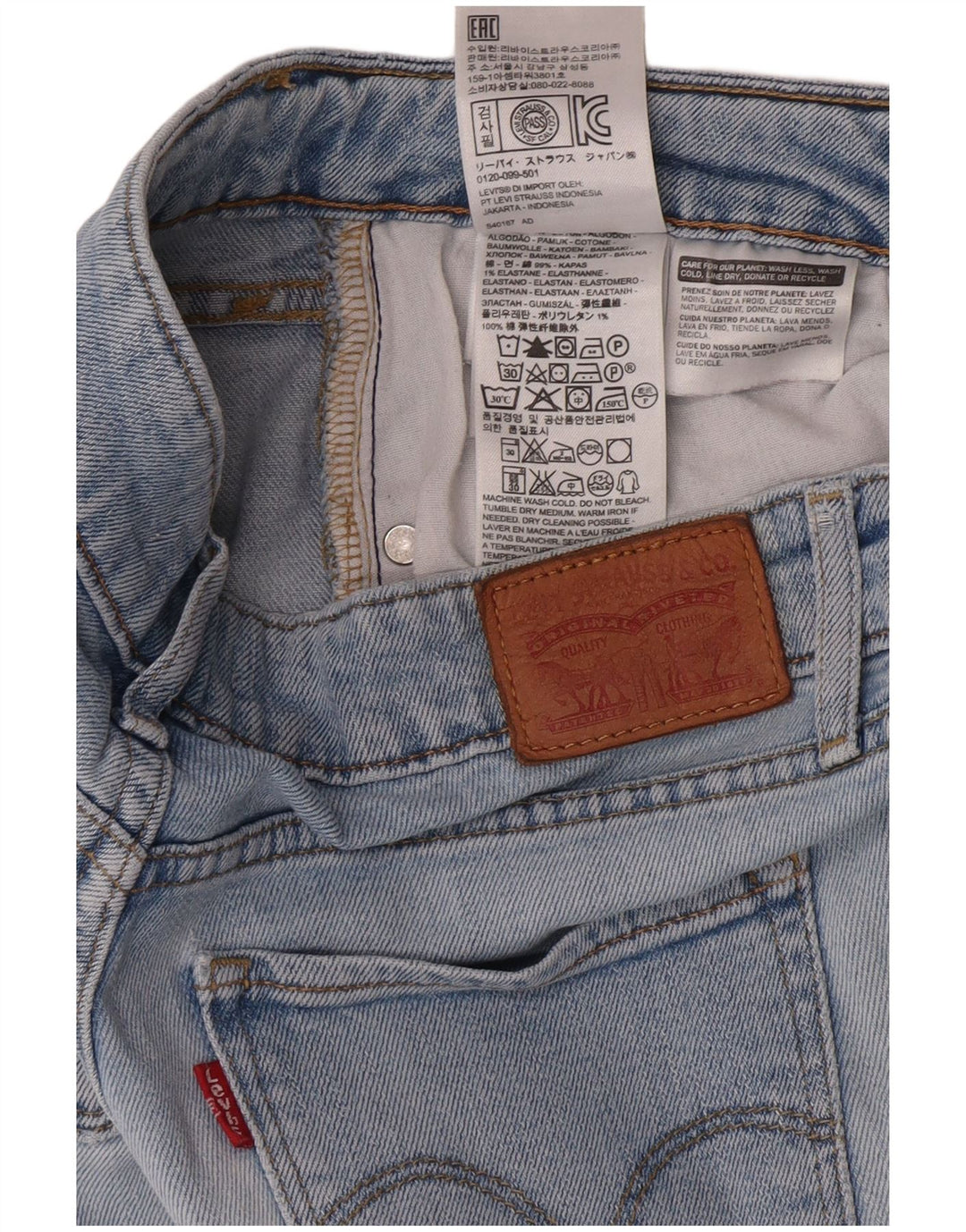 LEVI'S Vaqueros Bootcut 715 para Mujer W28 L30 Algodón Azul