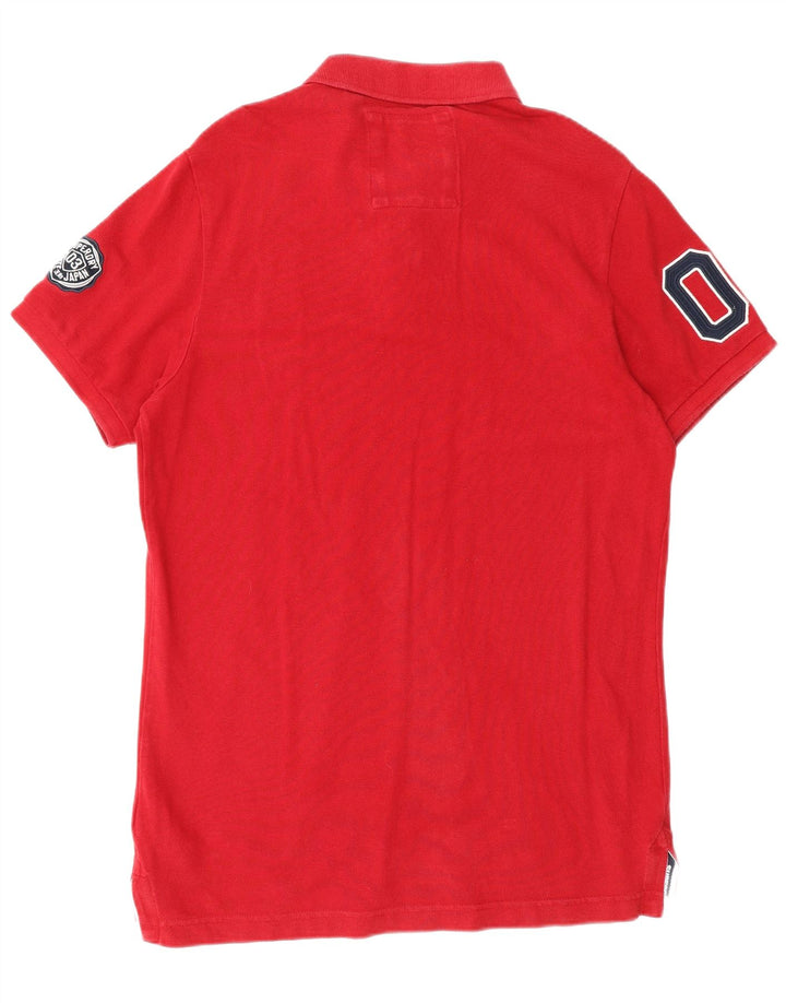Superdry Polo Gráfico XL De Algodón Rojo Para Hombre