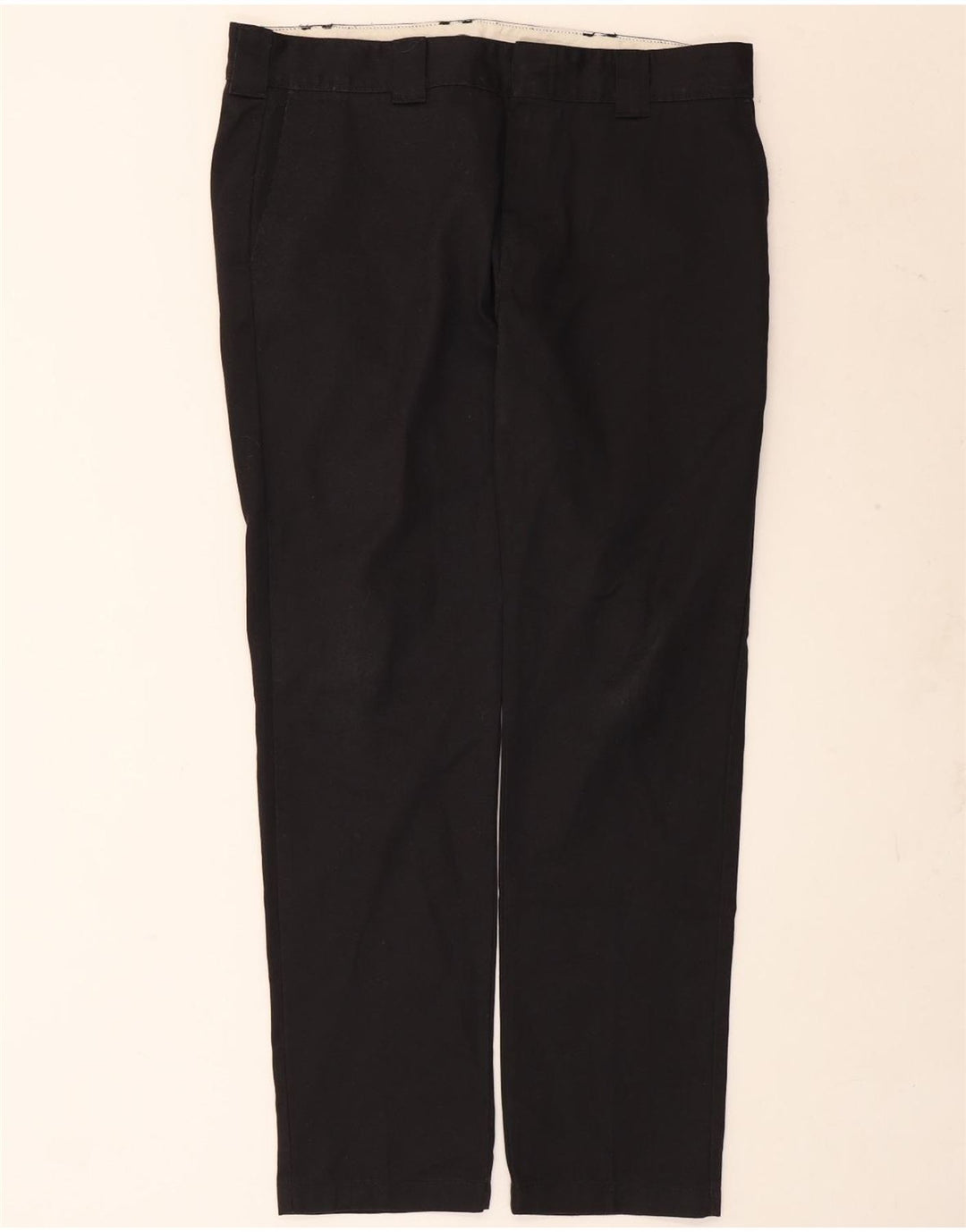 Dickies Pantalón chino slim fit para hombre W36 L32 Poliéster negro