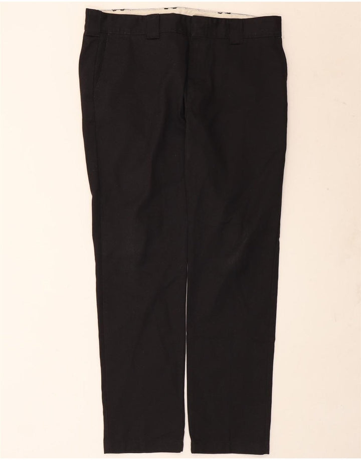 Dickies Pantalón chino slim fit para hombre W36 L32 Poliéster negro