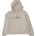 LEVI'S Womens Oversized Graphic Hoodie Jumper UK 10 Small White Vintage Levi's and Second-Hand Levi's from Messina Hembry 
