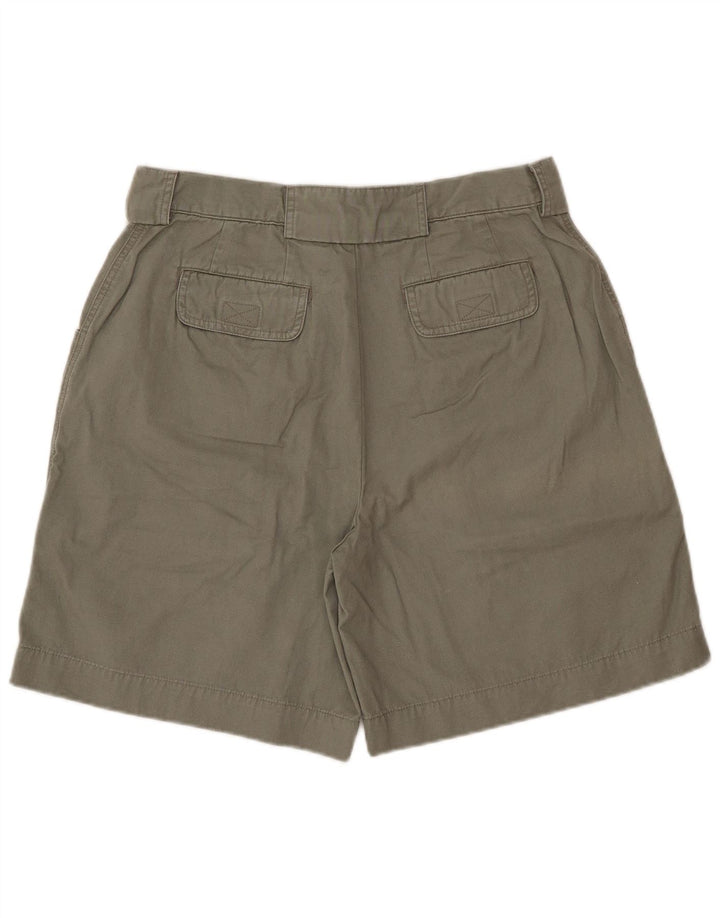Eddie Bauer Pantalones cortos cargo para mujer US 12 Large W32 Caqui Algodón