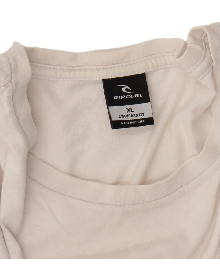 RIP CURL Mens Standard Fit T-Shirt Top XL Blue Colourblock