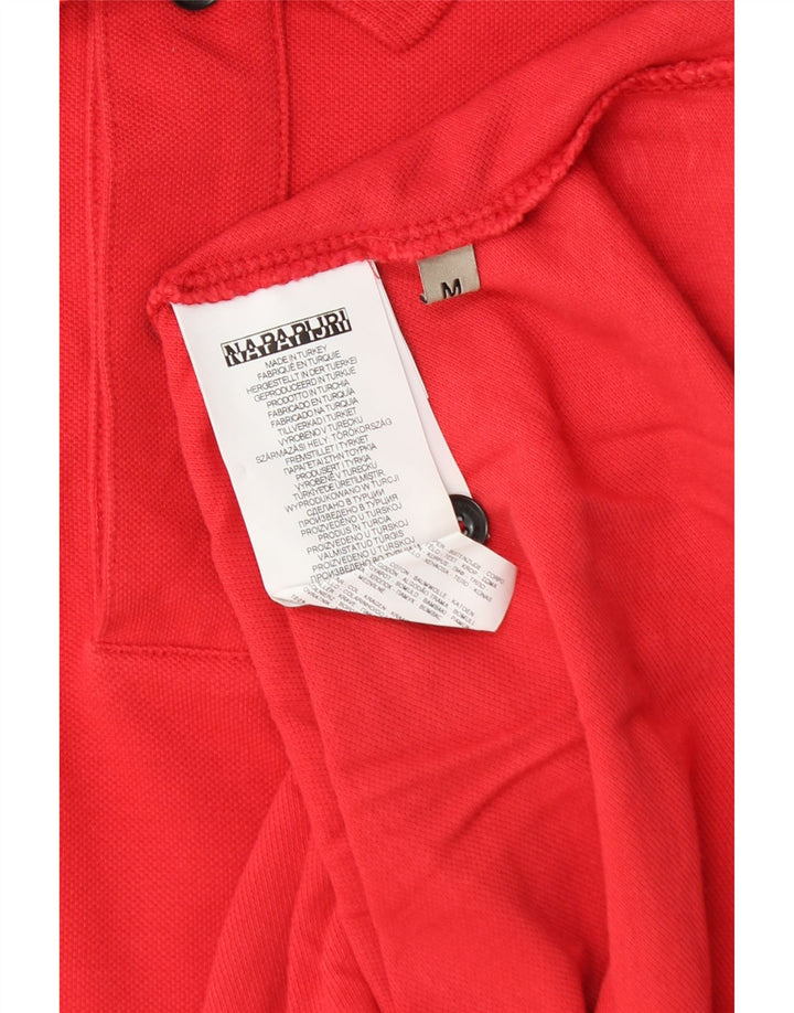 Napapijri Polo Hombre Algodón Rojo Medio