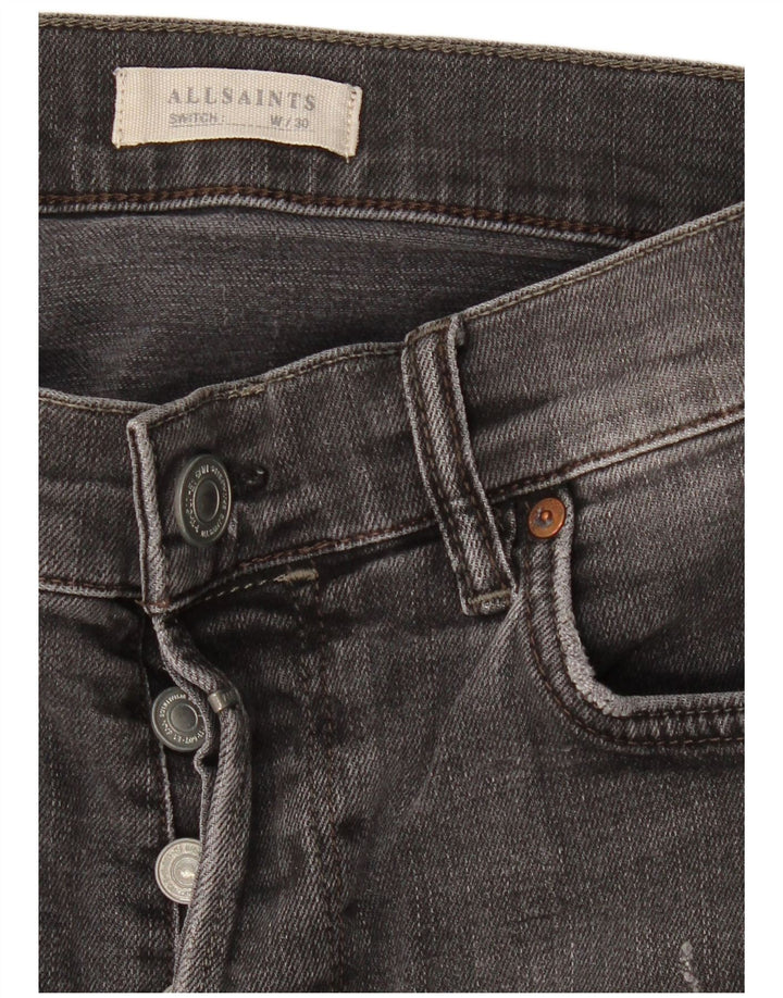 Pantalones cortos vaqueros All Saints Hombre W30 Gris medio