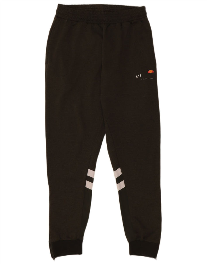 ELLESSE Hombre Pantalones De Chándal Joggers Small Caqui Colorblock Poliéster