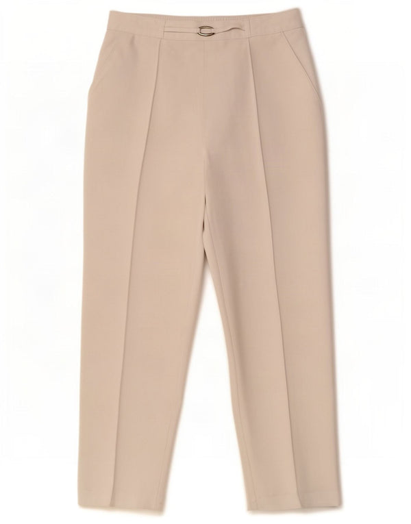 Marks & Spencer Pantalones Casuales Rectos para Mujer UK 8 Small W26 L25 Blanco
