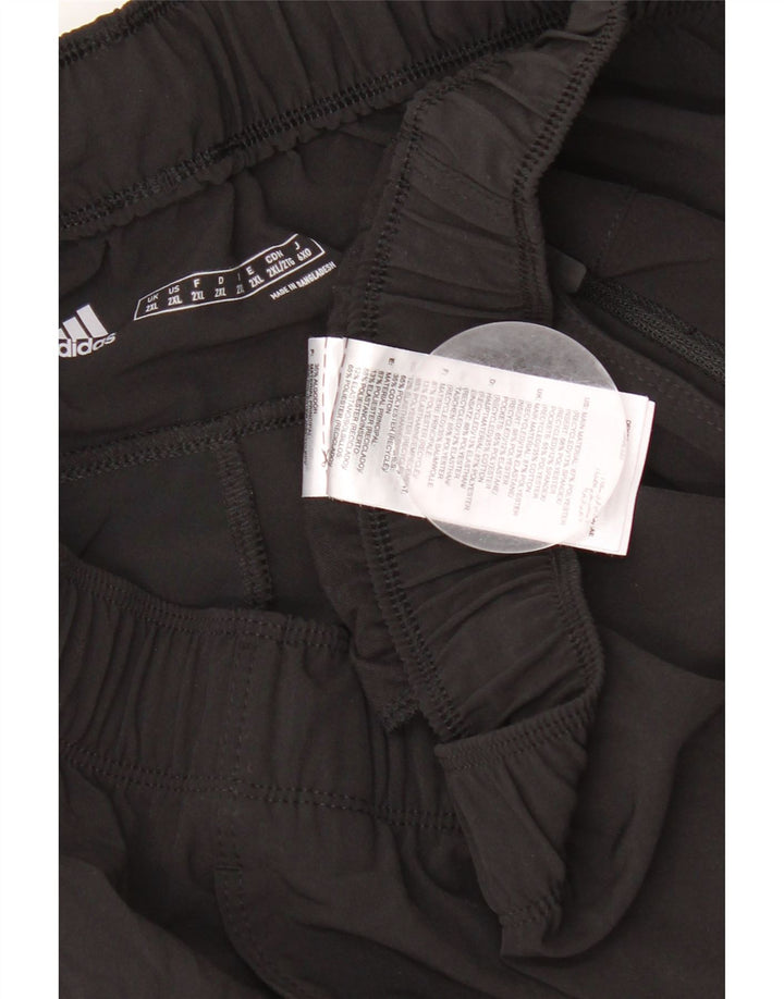 Adidas Bermudas deportivas para hombre, 2XL, poliéster negro