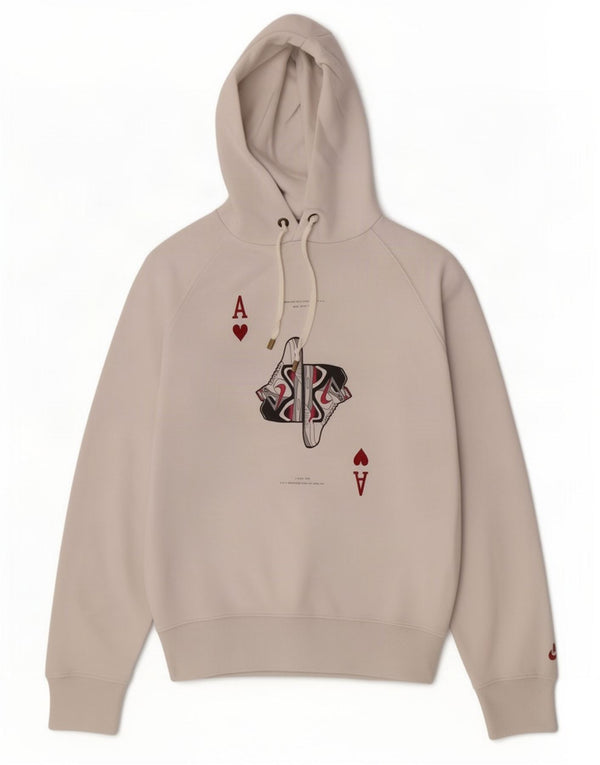 Nike - Sudadera con capucha para hombre, talla 36/38, algodón blanco pequeño