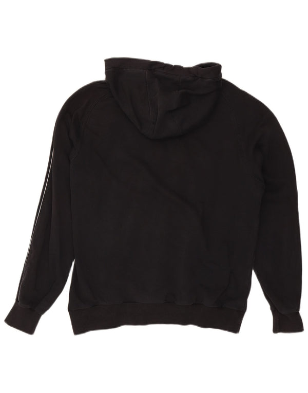 CHAMPION Sudadera con capucha gráfica para hombre Jersey grande de algodón negro