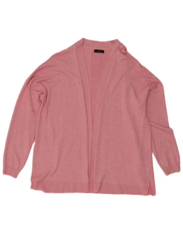 M&Co Suéter tipo cárdigan abierto para mujer UK 46 Viscosa moteada rosa grande