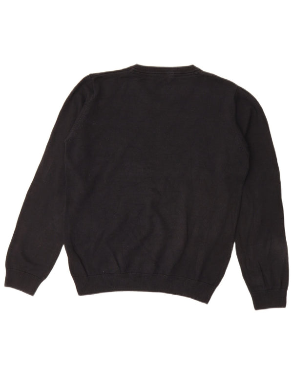 Marks & Spencer Jersey con cuello en V para niños 12-13 años Algodón negro