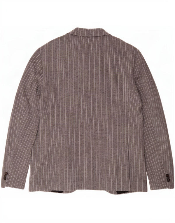 Joop Chaqueta tipo blazer de 2 botones para hombre UK 40 Large Grey Pinstripe
