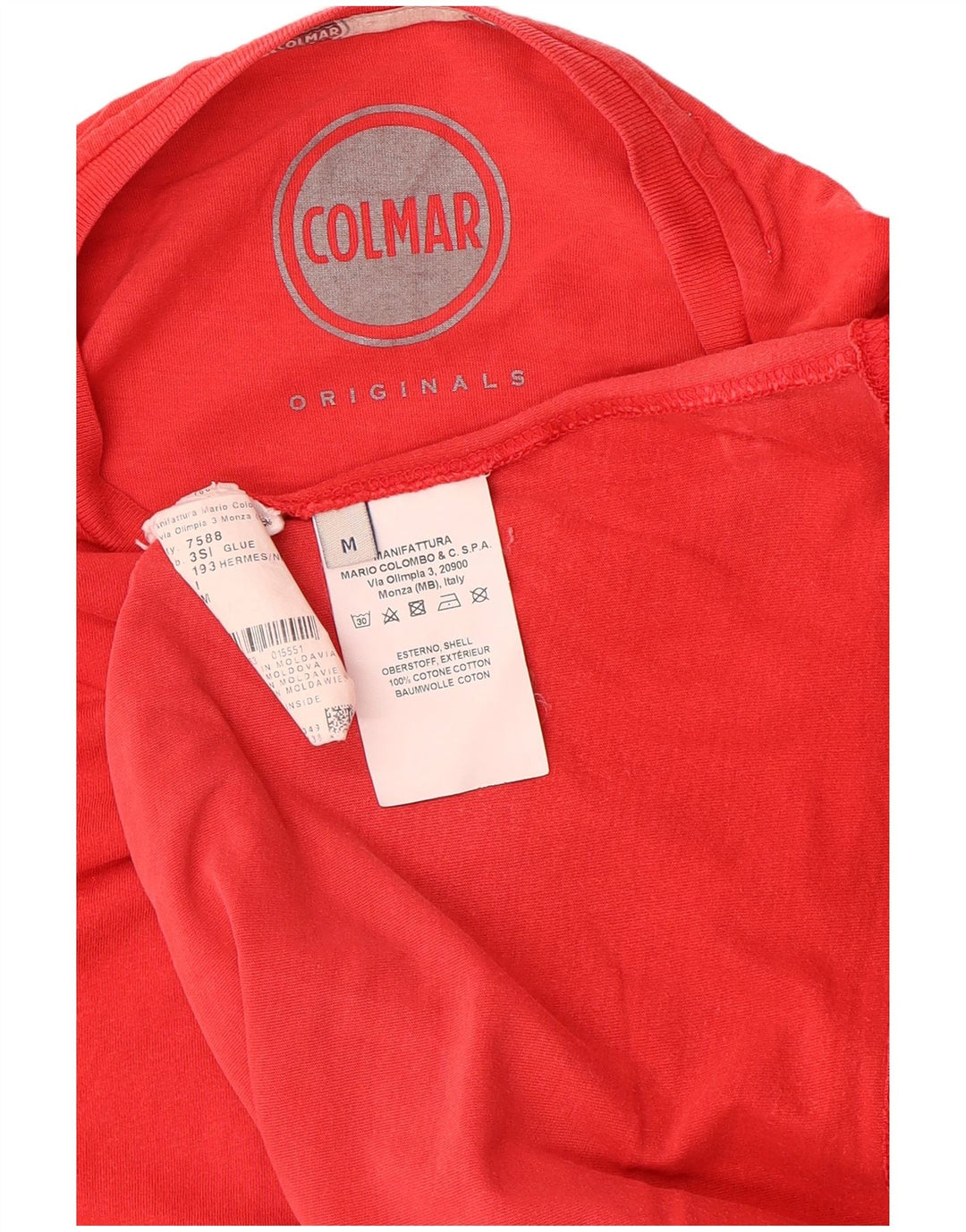 COLMAR Camiseta gráfica para hombre Top Medium Red Cotton