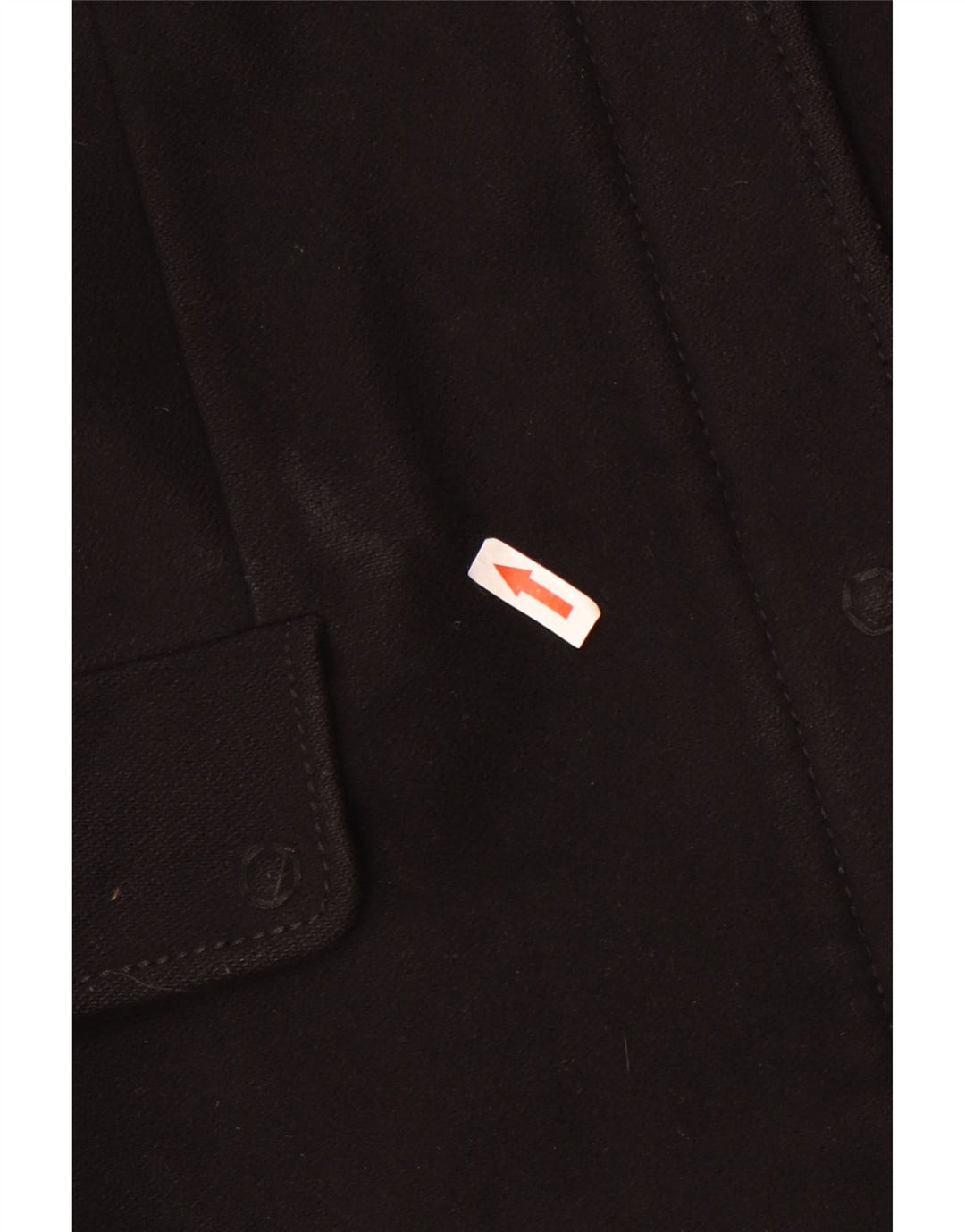 Abrigo Benetton Mujer IT 46 Grande Lana Negra