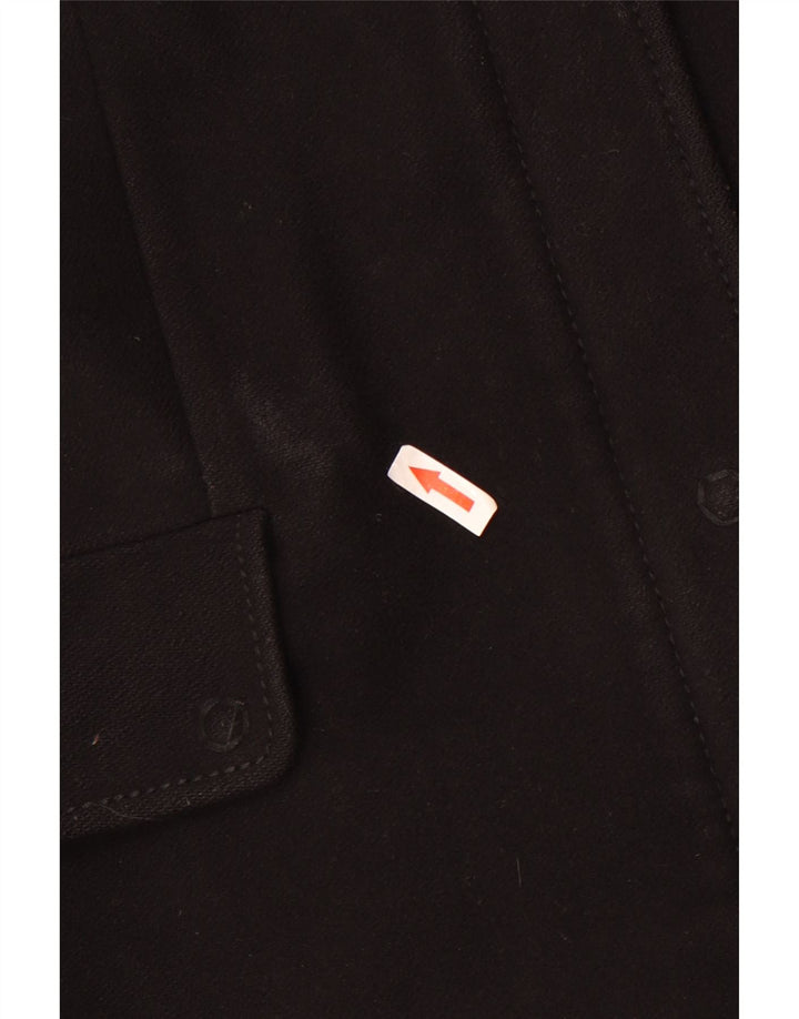 Abrigo Benetton Mujer IT 46 Grande Lana Negra