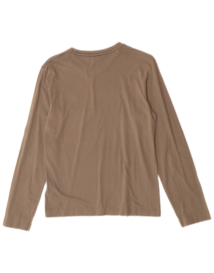 Diesel Mujer Top Manga Larga UK 42 Algodón Gris Medio