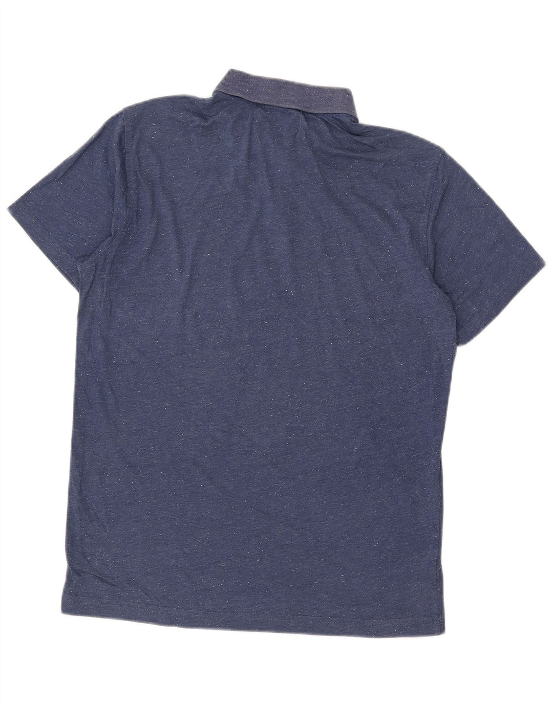 PENGUIN Polo de hombre de algodón moteado azul medio