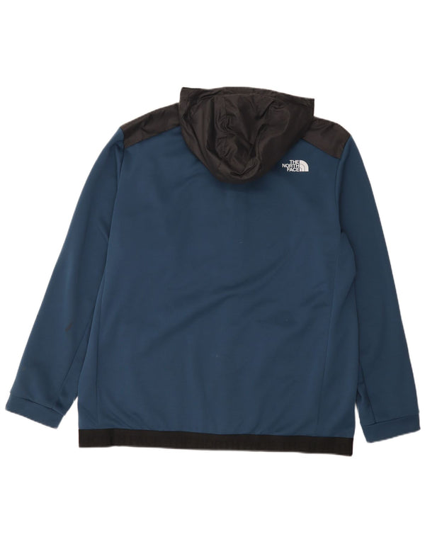 The North Face Sudadera con capucha y cremallera para hombre XL Poliéster color block azul marino
