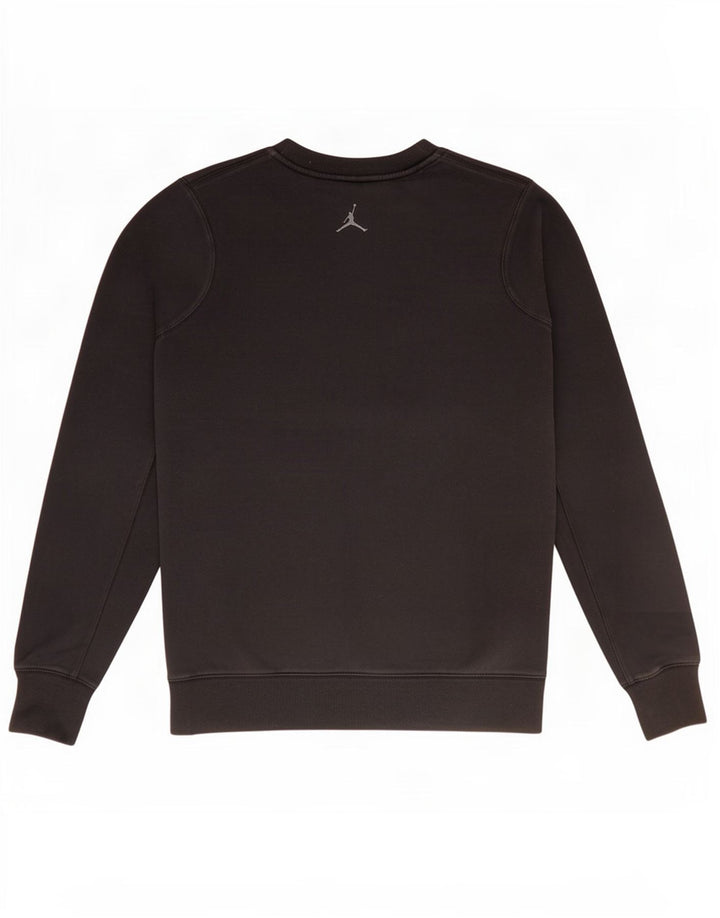 Jordan - Sudadera con gráfico para hombre, talla grande, algodón negro