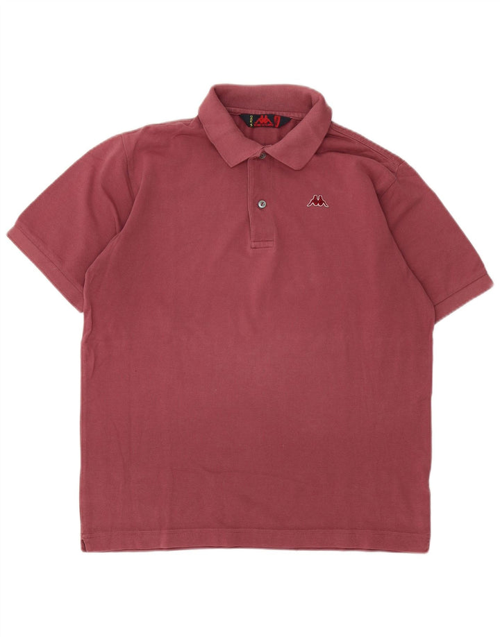 Polo Kappa Hombre Burdeos Medio