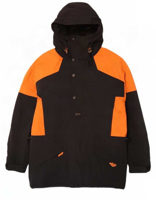 HEAD Chaqueta de esquí anorak con capucha para hombre UK 42 XL Bloque de color negro