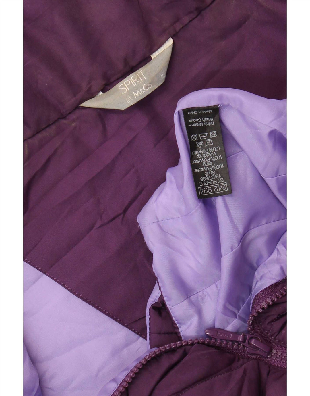 Chaleco acolchado para mujer M&Co UK 40 Poliéster morado mediano