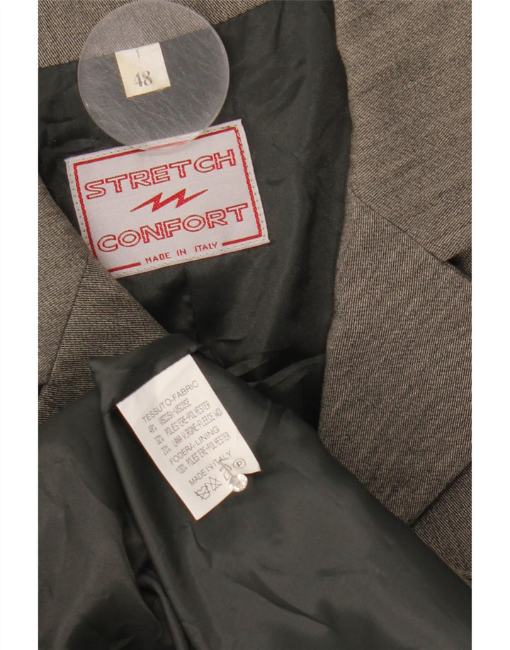 Abrigo vintage para mujer IT 48 XL Viscosa gris